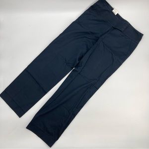 Giorgio Armani Blue Cotton Button Front Trouser - Size 16